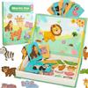 LUXMA Puzzle magnetico Montessori Animali - 47 magneti, 3+ anni