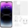 Gistuch Smartphone I14 ProMax 6,7 pollici Rete 4G 4 GB RAM 128 GB ROM Batteria da 4000 mAh Telefono cellulare per Android 12 100-240 V blu Spina UE