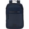 Samsonite Moderny Zaino Professionale in Poliestere Riciclato, Blu Navy, 37.5 x 25 x 13 cm, con Sistema Easy Pass e Aggancio Trolley, 13.5L