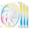 Deepcool Ventola 120x120 DeepCool FL12 SE WH 3in1 3x120mm Bianco [R-FL12SE-WHAPN3-G]