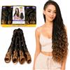 Ser Mulher Extension Per Treccine Africane con Capelli Ondulati 70CM, 480GR 1 pacco per Completare il tuo Look (T1b-30 Dark Brown Degradee)