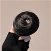 LesafeV Extension per capelli a chignon, sintetiche, a coda di cavallo, soffici, da donna, termoretraibili istantaneamente, colore nero e marrone