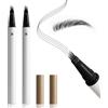 Boobeen 2 confezioni di penne per microblading delle sopracciglia, matite per sopracciglia impermeabili per donne per creare senza sforzo tratti naturali simili a peli, durata per tutto il giorno