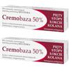 MiL4 Cremobaza crema 50% urea contro calli e cornee, senza profumo 30 g x 2 arte, contiene un sottobicchiere MiL4.