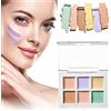 KARELLS Coprente Palette da Trucco, 6 Colori Palette di Correttori Per Correzione e Contouring Palette di Correttori Fondotinta in Crema Cosmetico Camouflage Palette