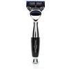 Edwin Jagger Fusion R366CRF Rasoio nero cromato, singolo, standard