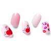 NAILOG Strisce per Unghie in Gel Semi Polimerizzato, 34 Pcs Adesivi e Decalcomanie per Unghie di Qualità da Salone, Nail Wraps Decorazione DIY per Donne Ragazze (Seal of love)