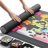 Newverest Tappetino Puzzle Newverest 117 × 66 cm, Design Arrotolabile Per Le Tue Serate Di Gioco, Fino a 1500 Pezzi, Poliestere Liscia con Base Antiscivolo, 3 Vassoi, Borsa con Cerniera