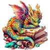 CHARMIBLE Puzzle in legno per adulti, 240 pezzi, puzzle irregolare a forma di animale, 34 x 32 cm, puzzle unico con scatola regalo in legno
