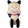 HELLO! SPANK MICIA Peluche XXL gigante Morbido da collezione Gattina Gatta - Altezza 55cm - Colore Beige