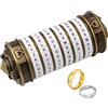 LINCMAN Cryptex - Scatole puzzle da Vinci Code Mini serratura Cryptex con scomparti nascosti, anniversario, San Valentino, misteriosi regali di compleanno per familiari e amici