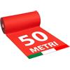 SOLEILUX 1mt x 50mt Passatoia Rossa Natalizia Tappeto ROSSO Feltro rosso natale chiesa matrimonio negozio - Prodotto italiano