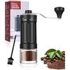 Syvory Macinacaffè manuale, con manovella in acciaio inox a 360°, completamente smontabile per espresso, Pour Over e Moka.