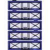 Neutop Filtri HEPA H12 di ricambio blu compatibili con Neato D10, D9, D8, D7, D6, D5, D4, D3, robot aspirapolvere, confezione da 5.