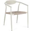 Bizzotto Sedia con braccioli Linares Wall