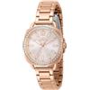 INVICTA Wildflower Orologio da Donna in acciaio inossidabile con movimento Quarzo - 32mm, Oro Rosa/Bianco