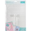 We R Memory Keepers We R Makers Cinch Storage Pouch - Set di 3 Buste Trasparenti in 3 Misure - con Perforazione 2:1 & Chiusura a Zip - per Penne, Adesivi & Accessori - Rilegatura di Scrapbooks & Journals