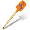 Zenker Spatola Leccapentole da cucina con decorazione Halloween, materiale parte funzionale in silicone e manico ergonomico in legno, dimensioni 28 x 6 cm
