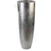 Casablanca modernes Design Casablanca grande vaso XXL rotondo in fibra di vetro - Vaso per piante XL per interni - con inserto - vaso - decorazione primavera soggiorno - colore: argento altezza 115 cm