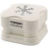 Vaessen Creative Perforatrice Magnetica con Motivo Fiocco di Neve - 3,4 x 3,4 cm - per Carta, Scrapbooking, Biglietti, Journaling e Progetti Creativi