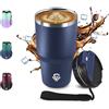 JAPORIA Bicchiere Termico 600ml 20oz, Borraccia Termica in Acciaio Inox, Tazza Termica con Doble Pared Reutilizable, sin BPA, Tazza da Viaggio per Caffe, Termos Caffè para Viajes, Oficina, Deporte, Escuela