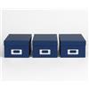 walther design FB-115-L3 - Scatola portaoggetti, confezione da 3, blu