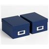 walther design FB-115-LD - Scatola portaoggetti, confezione da 2, blu