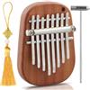 Astralong Kalimba Strumento Musicale Thumb Piano, Mini Kalimba Pianoforte a 8 Tasti, Finger Piano Portatile In Legno con Martello Accordatore, Mini Kalimba Thumb Piano per Bambini Adulti Principianti