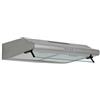 Respekta Cappa aspirante da incasso / 60 cm/struttura in acciaio inox con pannello copriluce in vetro/funzione di espulsione e ricircolo dell'aria / CH1259IXCN / B / 45 - 61 dB