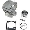 MIGHTY SCAPERS Pisto di cilindro Kit 42mm Part sostitutivo per la riparazione del motore Chainsaw Compatibile con DCS4300 D CS3500 CL430 EA43000F
