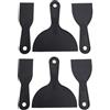 Asixxsix Set di 6 Spatole per Mastice, Raschietto per Vernice in Plastica, Strumenti per Spalmare, Raschietti per Riparare Cartongesso, Rimuovere Carta da Parati, Fango, Raschiare Intonaco