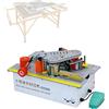 Generic Bordatrice per bordi per la lavorazione del legno Macchina per bordatura portatile 1200W Sistema di incollaggio su entrambi i lati Macchina per incollaggio curva e diritta Funzionamento semplice per