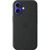 Apple Custodia MagSafe in silicone per iPhone 16 - Nero