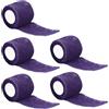 ONE SHOP di Bracalente Piero ONE SHOP Benda Coesiva Elastica Autoadesiva 5 Rotoli 5cm x 4,5m Fascia Sportiva Calcio Portieri Bendaggio Coesivo Caviglia Polso Articolazioni Uso Veterinario animali (N.24 NUOVO VIOLA)