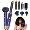 UKLISS Asciugacapelli 6 in 1,Diffusore per capelli ricci, ferro arricciacapelli ad aria da 30 mm,display LCD della temperatura, aria Styler multifunzionale 1000w,per lisciare, arricciare i capelli