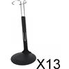 13X Nero Supporto Per Bambola Fit 1/6 12" Action Figure Modellismo