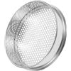 BESPORTBLE Setaccio per terra 20 cm in acciaio inox con fori tondi 4 mm setaccio a rinvaso, per giardinaggio all'aperto, strumento da giardinaggio, multifunzione, compatto e leggero