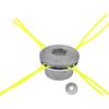 ZoneYan Universal Testina Decespugliatore Erbae, ZoneYan Testina per Erba in Alluminio, Testa Doppia per Decespugliatore, con 4 Filo per Falciatura, per Falciatura da Giardino