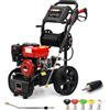 Dealourus Potente idropulitrice a benzina, ad alte prestazioni, 8,0 HP, facile da avviare, robusta con ruote grandi, ideale per lavori pesanti