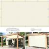 Flyace Tenda a Vela Parasole 1x2M Vele Ombreggianti Impermeabile Rettangolare Vele Parasole da Giardino Protezione Solare Schermo UV con funi di Tensione per Terrazze Balconi Crema