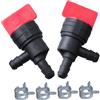 BE-TOOL Kit di 2 valvole di chiusura per carburante, valvola di intercettazione del carburante a 90 gradi, serbatoio del gas, generatore di motore, idropulitrice per decespugliatore da giardino