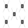 DCYURDSZX 2/5/10 PCS String Trimme Testa Elettrica Weed Eater Testa di Ricambio Filo di Acciaio Linea Trimme Testa for Cordless Tagliaerba(5Pcs)