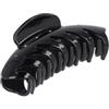 Solida Pinza per capelli nera con strass shiny Fermacapelli 1 pz.