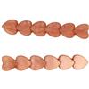 Solida Fermagli per capelli oro con applicazione a cuore, da 6,5 cm Fermacapelli 2 pz.