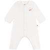 Petit Bateau Pigiama da Bambino Senza Piedi in Cotone Tinta Unita A0emh01 Abbigliamento da Notte Unisex per Bambini (Confezione da 1), Bianco, 6 Mesi