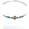 Coeur de Lion Collana Square Stripes oro-verde - MULTICOLOR
