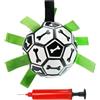 Generic Palla da calcio per cani - Aumenta le attività - Giocattoli per cani da calcio all'aperto | Design leggero Grip -Ball, materiale interattivo sicuro e tossico con schede Grabs per Interak