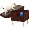 WoofPuff WOOF PUFF Elite Pouf-rampa 2 in 1 per cani | pouf + rampa pieghevole antiscivolo | velluto Torre | colore Torre06