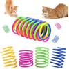 BAHME 20 Pezzi Molla Giocattolo per Gatti, Molle Colorate Interattive in Plastica Sicura per Saltare, Inseguire e Mantenersi in Forma, Accessori Anti-Noia per Gatti da Interno