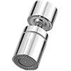 GrünWerk Aeratore Rubinetto Cucina, 360° Girevole Rompigetto Rubinetto, 2 Modalità Modalità Di Erogazione Dell'acqua Aeratore Rubinetto, Accessorio Del Rubinetto per Lavello Cucina Bagno, Nero